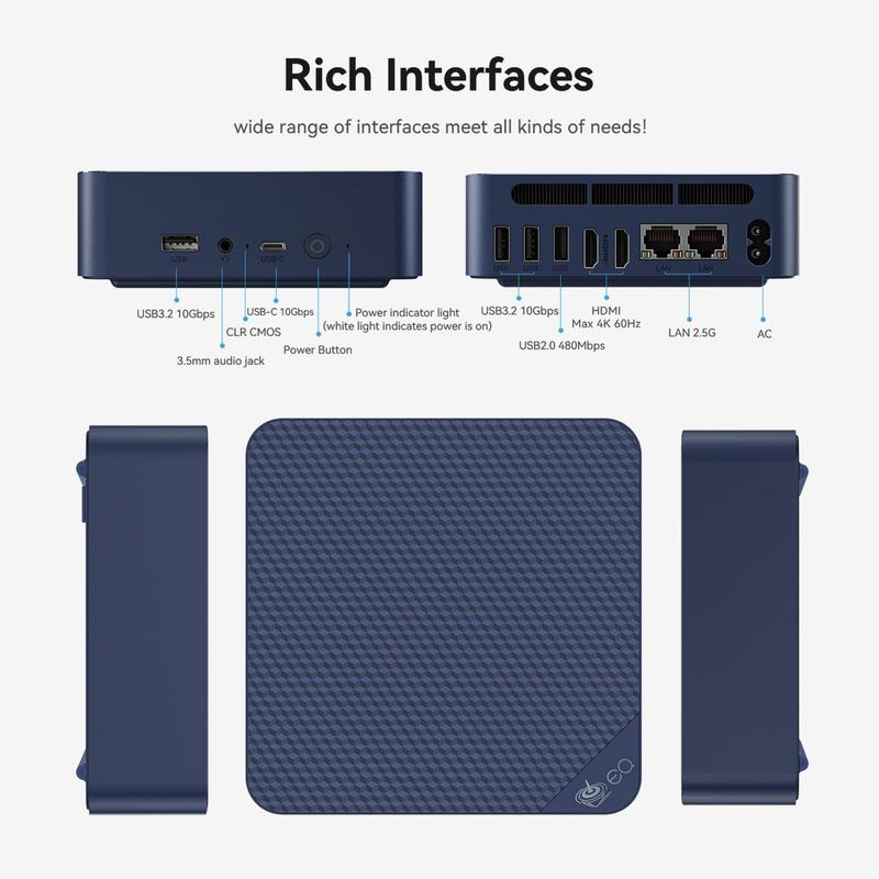 Mini PC Beelink EQ14 N150 16 GB DDR4 500 GB SSD WiFi6 BT5.2 - Mini